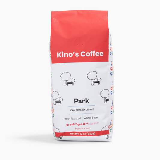 Kinos Coffee - Park Medium Roast, Mexican Chiapas Beans, Premium SHG EP Arabica Blend - 12 oz