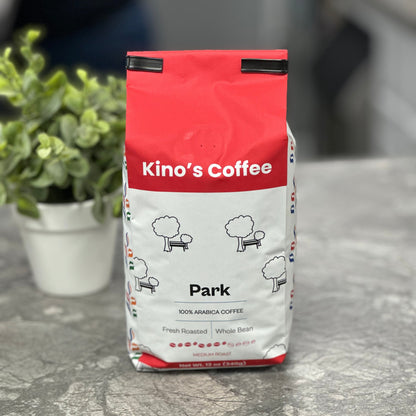 Kinos Coffee - Park Medium Roast, Mexican Chiapas Beans, Premium SHG EP Arabica Blend - 12 oz