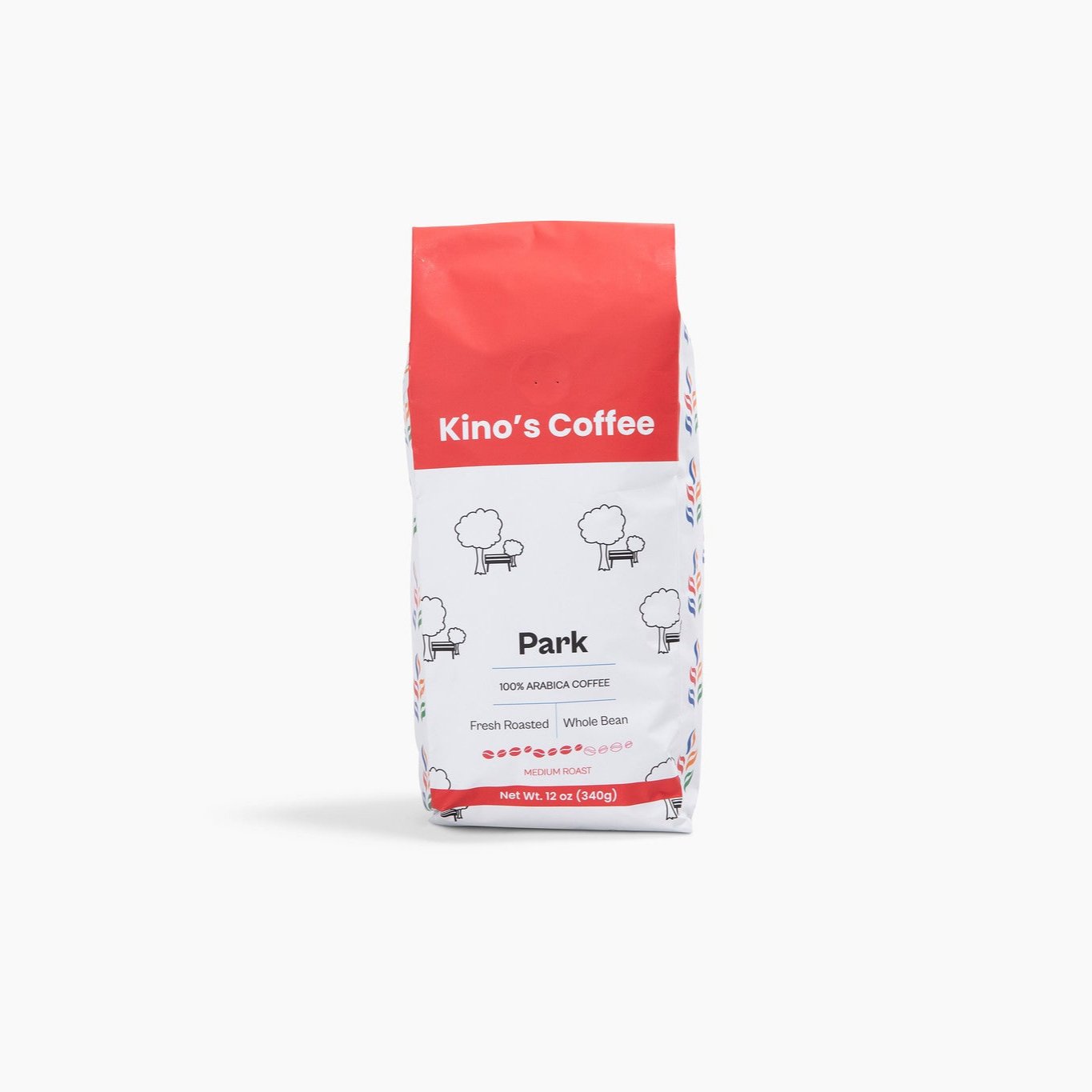 Kinos Coffee - Park Medium Roast, Mexican Chiapas Beans, Premium SHG EP Arabica Blend - 12 oz